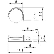 OBO Bettermann - Befestigungsschelle für Kabel/Rohre Befestigungsschelle 604 5 G galv.vz