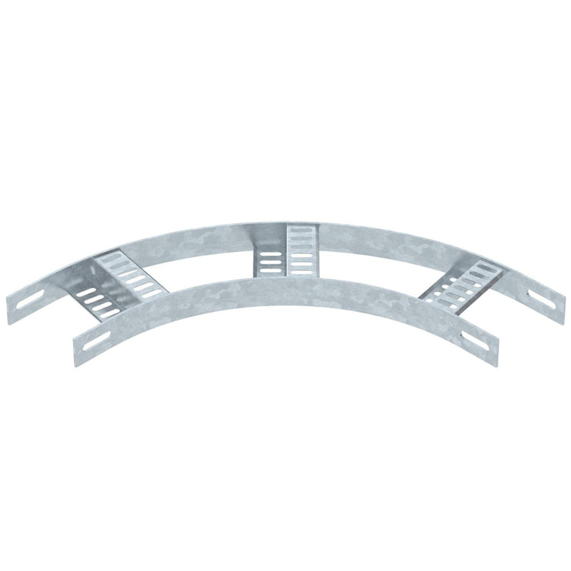 OBO Bettermann - Bogen für Kabelleiter Bogen 90° SLZB L 90 100 FT mit Z-Sprosse