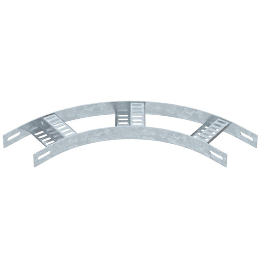 OBO Bettermann - Bogen für Kabelleiter Bogen 90° SLZB L 90 100 FT mit Z-Sprosse