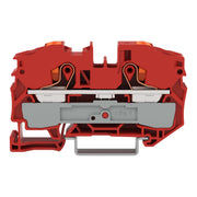 WAGO - Durchgangs-Reihenklemme 2-Leiter-Durchgangsklemme 2216-1203 Drücker,16 mm²,rot − 20 Stück