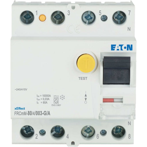 Eaton - Fehlerstrom-Schutzschalter FI-Schalter FRCMM-80/4/003-G/A 80A 30mA 4polig