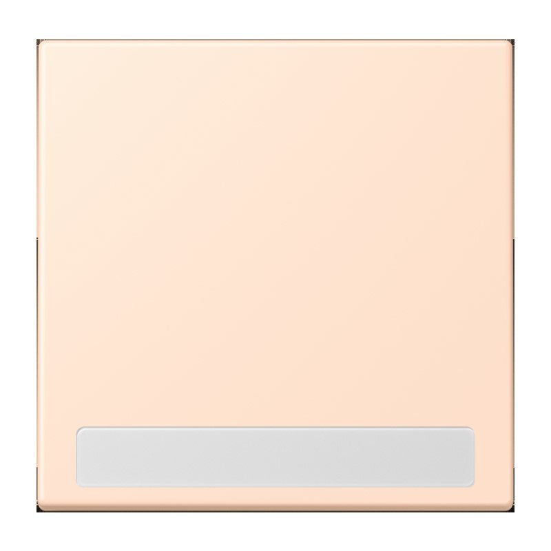 Jung - Abdeckung/Bedienelement für Installationsschalterprogramme Wippe 1fach m. Schriftfeld LC 990 NA 228 rose pale (32091)