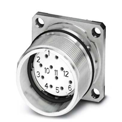 Phoenix Contact - Rundsteckverbinder, feldkonfektionierbar (Industriesteckverbinder) Gerätesteckverbinder CA-17S1NC22S00 Vorderwand