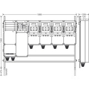 Hensel - Verteilerschrank für Energieversorgung Ladeverteiler Mi EV 140kW 4001 f.4 Abgänge a 140kW