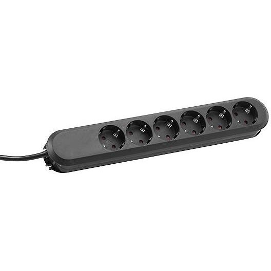 Bachmann - Mehrfachsteckdose Tischsteckdose 6f. 381.147K 1,50m sw