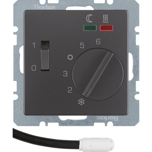 Berker - Raumthermostat Fußbodentemperaturregler 20346086 anth/sa