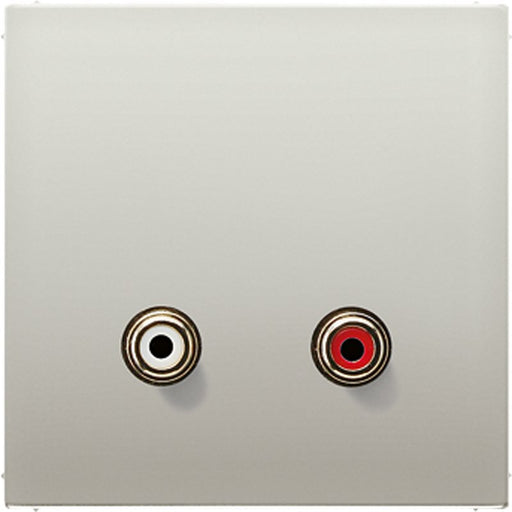 Jung - Multifunktions-Anschlussdose Multimedia-Anschluss eds MA ES 1021 Cinch Audio/Tragring