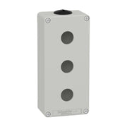 Schneider Electric - Gehäuse für Befehls- und Meldegeräte Leergehäuse XAP, Metall XAPD3203 grau, für 3x22mm