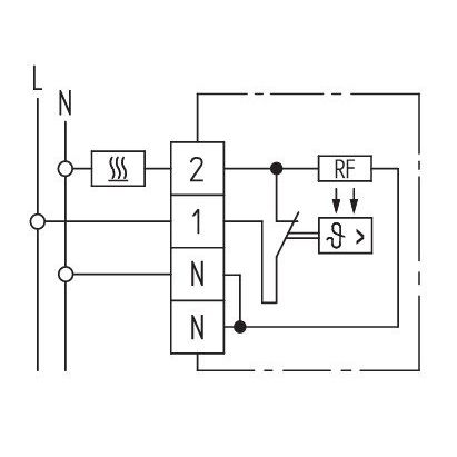 Eberle Controls - Raumthermostat/Uhrenthermostat Raumtemperaturregler RTR 9121