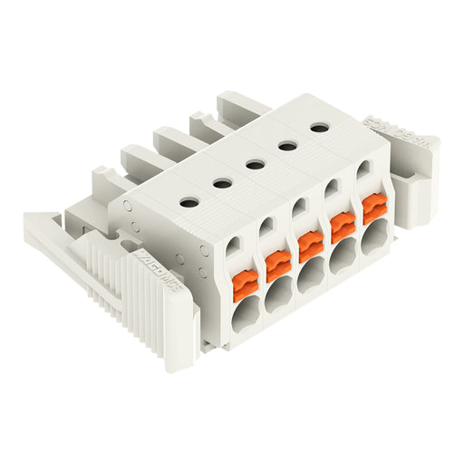 WAGO - Kabelsteckverbinder für Leiterplattensteckverbinder 1-Leiter-Federleiste 2721-105/037-000 Push-inCAGECLAMP,lgr − 50 Stück