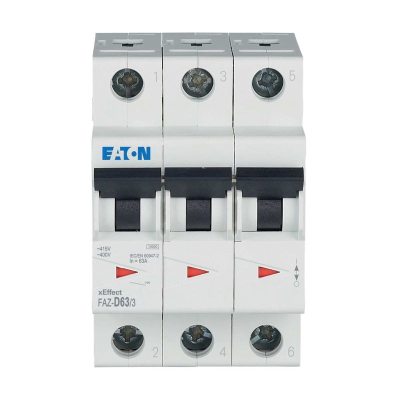 Eaton - Leitungsschutzschalter 3p. FAZ-D63/3 63A Charakt.: D