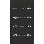 Berker - Bussystem-Tastsensor Touch-Sensor 4fach 75144155 Glas schwarz
