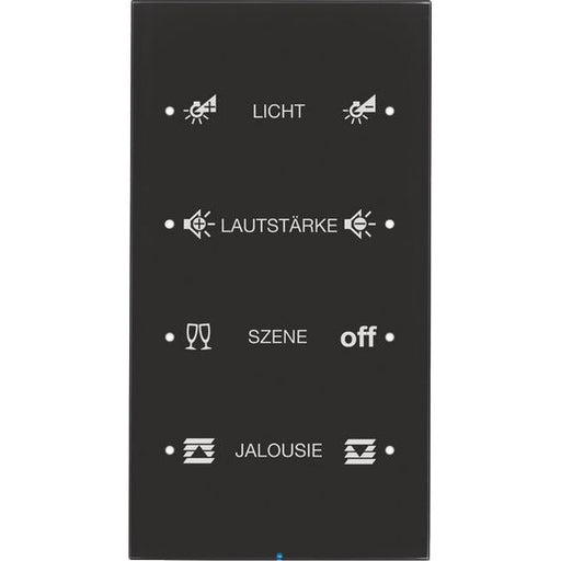 Berker - Bussystem-Tastsensor Touch-Sensor 4fach 75144155 Glas schwarz