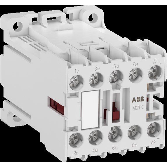 ABB Stotz S&J - Leistungsschütz zum Schalten von Wechselstrom Kleinschütz MC1K400ATD 4S, 24V DC 2W