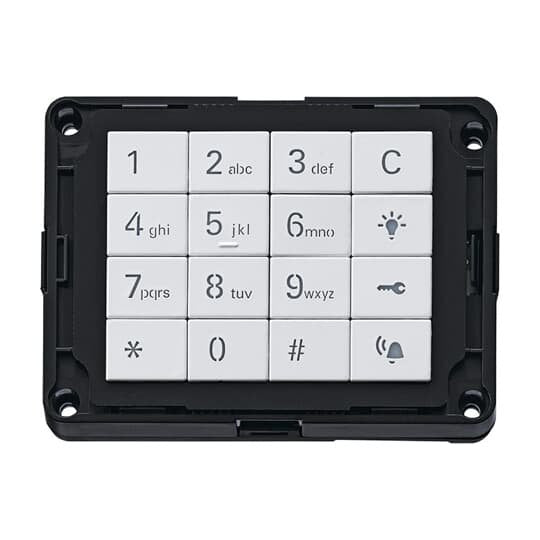 Busch-Jaeger - Funktionsmodul für Türkommunikation Tastaturmodul 83171-664-101 studioweiß matt