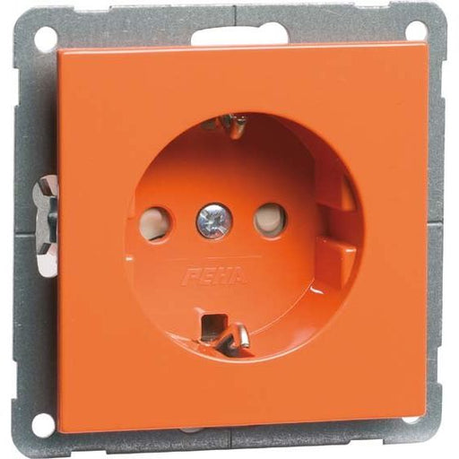 Peha - Schalter-/Steckdosenkombination Steckdose SCHUKO orange H 20.6511.332 ohne Krallen