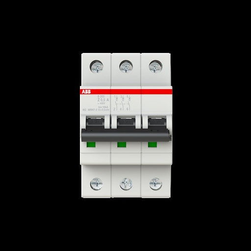 ABB Stotz S&J - Leitungsschutzschalter Sicherungsautomat S203-Z0,5 6kA 0,5A Z 3p