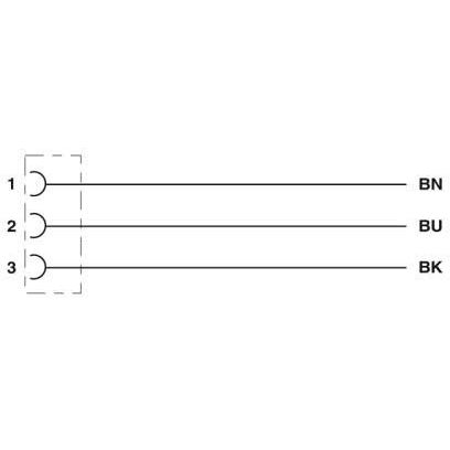Phoenix Contact - Konfektioniertes Sensor-Aktor-Kabel Sensor-/Aktor-Kabel SAC-3P- 1,5-PUR/DTFS 3-pol.RAL7021 15m