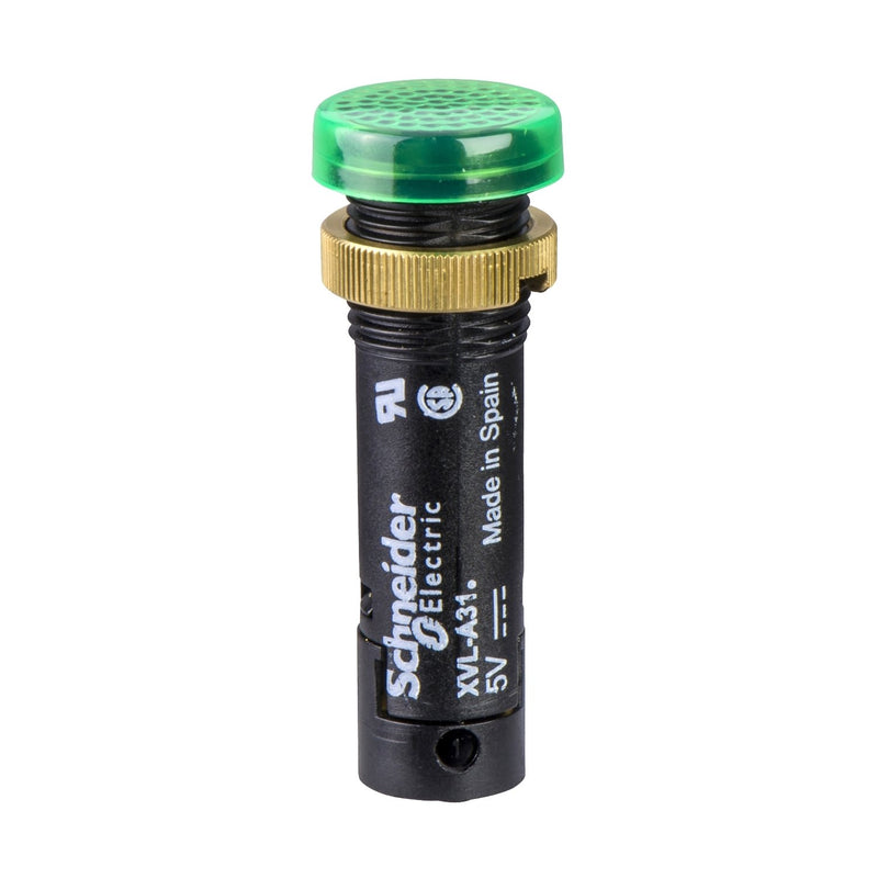 Schneider Electric - Leuchtmelder, Komplettgerät Meldeleuchte XVLA333 LED gn 24VDC,D=12