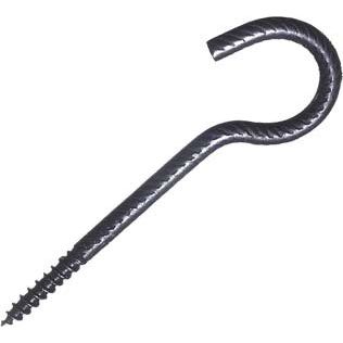 Dresselhaus - Schraubhaken 4208/705/74 3,5x50 rustikal, schwarz − 100 Stück
