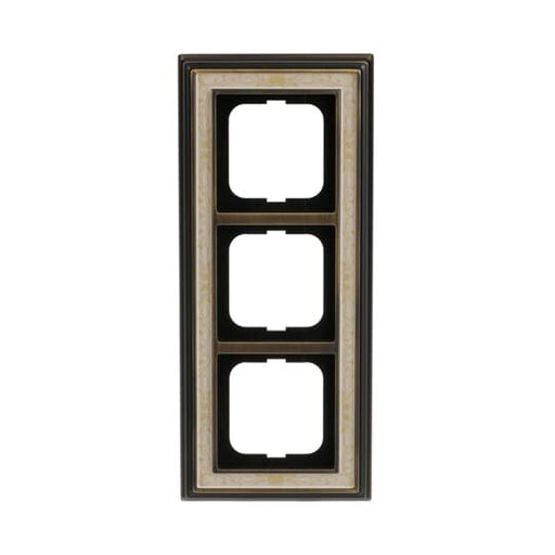 Busch-Jaeger - Abdeckrahmen Rahmen 3-fach 1723-846 ms/antik Deko elf/ws − 1 Stück by Busch-Jaeger
