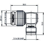 Telegärtner - Koax-Steckverbinder TNC-Winkelverbindungsstück 100023830 50Ohm − 5 Stück