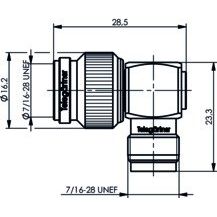 Telegärtner - Koax-Steckverbinder TNC-Winkelverbindungsstück 100023830 50Ohm − 5 Stück