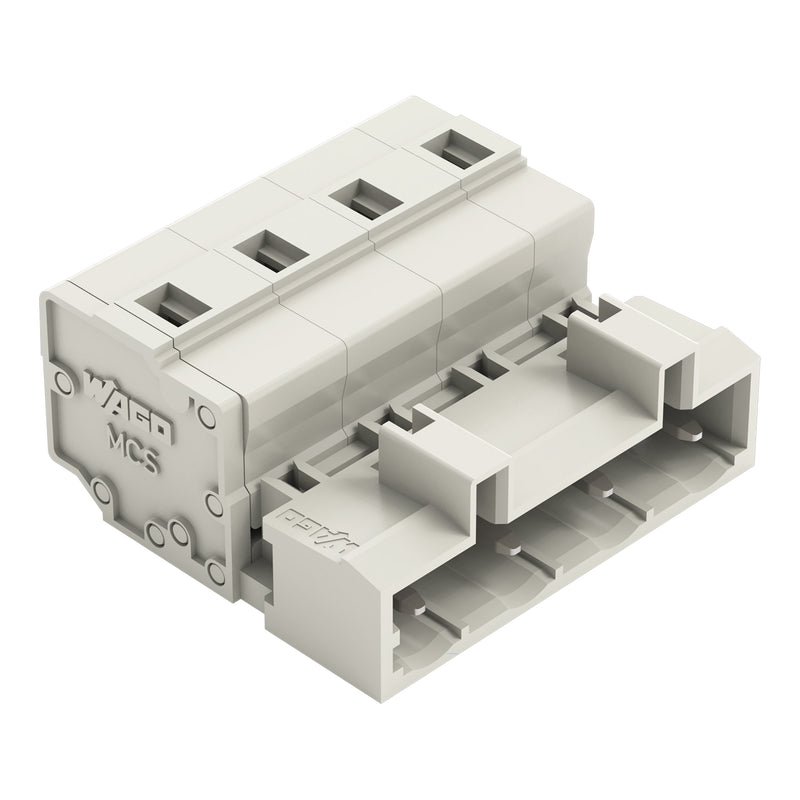 WAGO - Kabelsteckverbinder für Leiterplattensteckverbinder 1-Leiter-Stiftleiste 723-604 CAGECLAMP,2,5mm²,lgr − 50 Stück