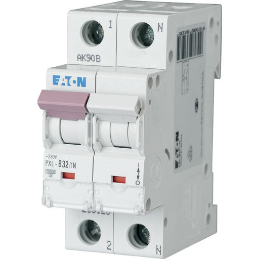 Eaton - Leitungsschutzschalter LS-Schalter m.Beschrift. PXL-C32/1N C 32A, 1p+N