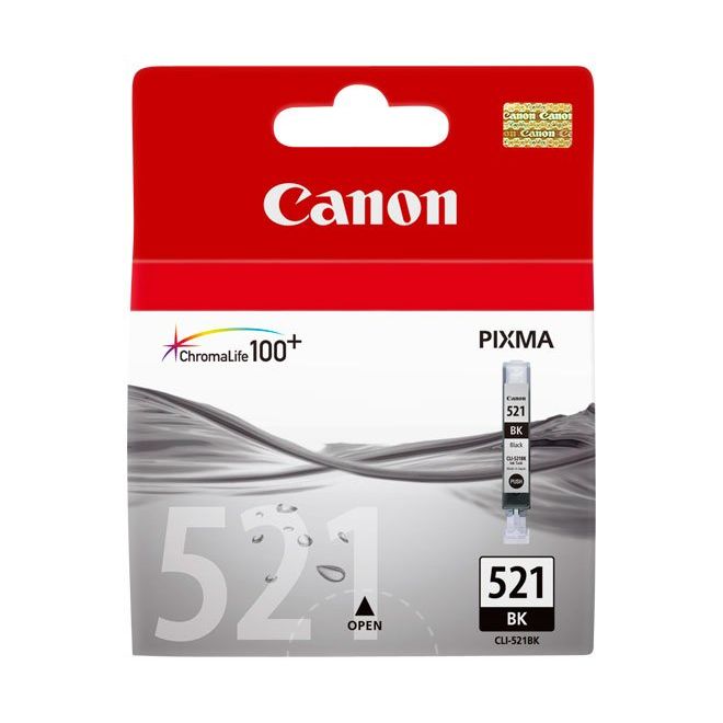 Canon - Verbrauchsmaterial für Telefax/Drucker/MFC Tintenpatrone CLI-521BK9mlsw schwarz