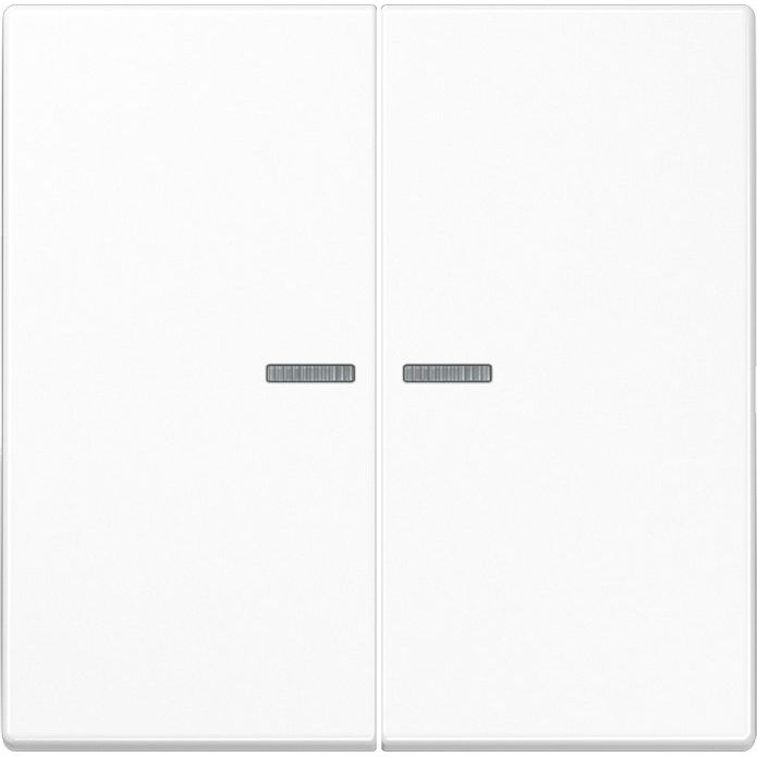 Jung - Abdeckung/Bedienelement für Installationsschalterprogramme Wippe Lichtleiter aws LS 995 KO5 WW für Taster