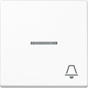 Jung - Abdeckung/Bedienelement für Installationsschalterprogramme Wippe Symbol KLINGEL aws A 590 KO5 K WW für beleuchtb.Taster