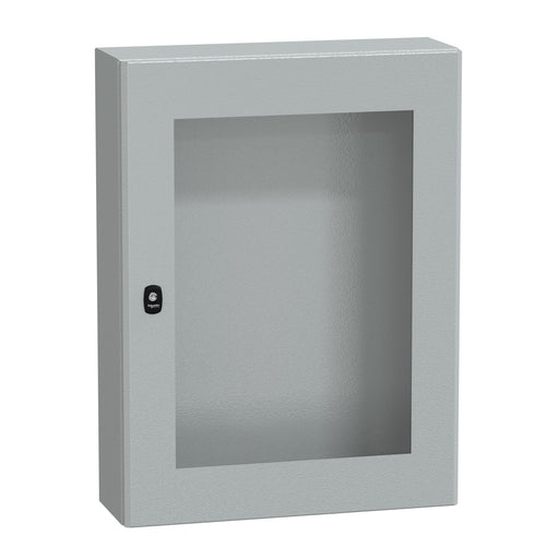 Schneider Electric - Gehäuse/Schaltschrank (leer) Wandschrank RAL 7035 NSYS3D8620T 800x600x200 Sichttür