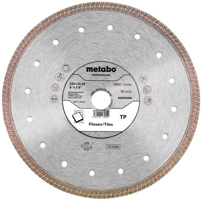 Metabowerke - Trenn-/Schleifscheibe Diamanttrennscheibe TP profess.628580000 230x22,23mm