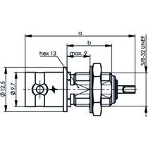 Telegärtner - Koax-Steckverbinder BNC Einbaubuchse 100023400 UG-1094B/U 50 Ohm