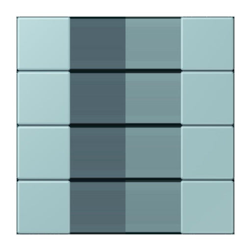 Jung - Abdeckung/Bedienelement für Installationsschalterprogramme Tastensatz 4fach LC 504 TSA 214 ceruleen clair