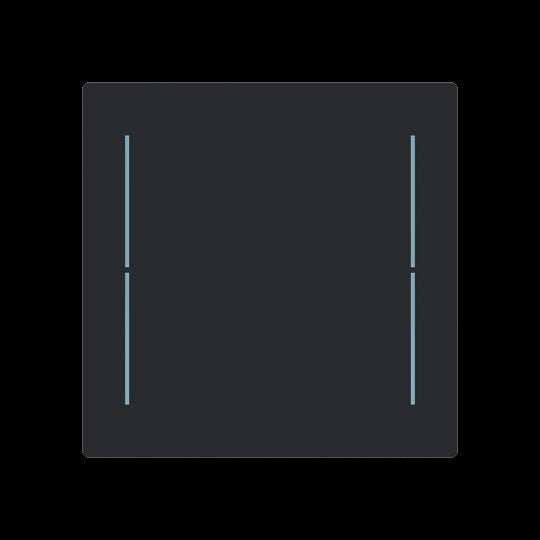 Busch-Jaeger - Bussystem-Tastwippe Abdeckung, 1-fach LFW/A.1.70.11-45m für Keypad