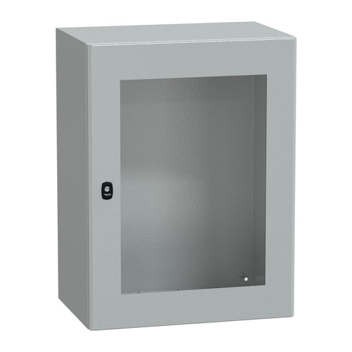 Schneider Electric - Gehäuse/Schaltschrank (leer) Wandschrank RAL 7035 NSYS3D8640T 800x600x400 Sichttür