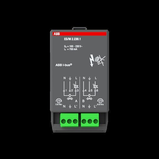 ABB Stotz S&J - Bussystem-Heizungsaktor Elek.Schaltaktormodul ES/M2.230.1 2fach 230V