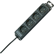 Kopp - Mehrfachsteckdose Steckdosenleiste 127115016 4-fach, L=265mm − 4 Stück