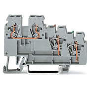 WAGO - Initiator/Aktor-Reihenklemme 3-Leiter-Aktorenklemme 270-585 0,08-2,5mmq grau − 50 Stück