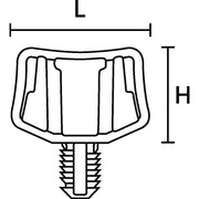 HellermannTyton - Befestigungssockel und -element für Kabelbinder 3-Wege-Abstandhalter 151-29500(100) 45Grd. schwarz − 100 Stück