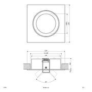 EVN Lichttechnik - Downlight/Strahler/Flutlicht NV-Einbauleuchte eds 617 410 12V GX5,3 50W