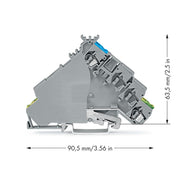 WAGO - Initiator/Aktor-Reihenklemme Einspeiseklemme 280-578 0,08-2,5mmq − 20 Stück