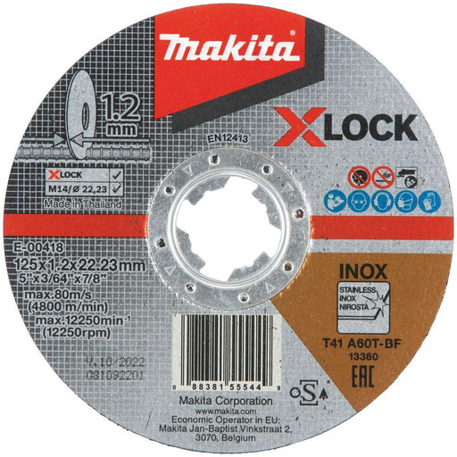 Makita - Trenn-/Schleifscheibe Trennscheibe E-00418 125x1,2mm INOX