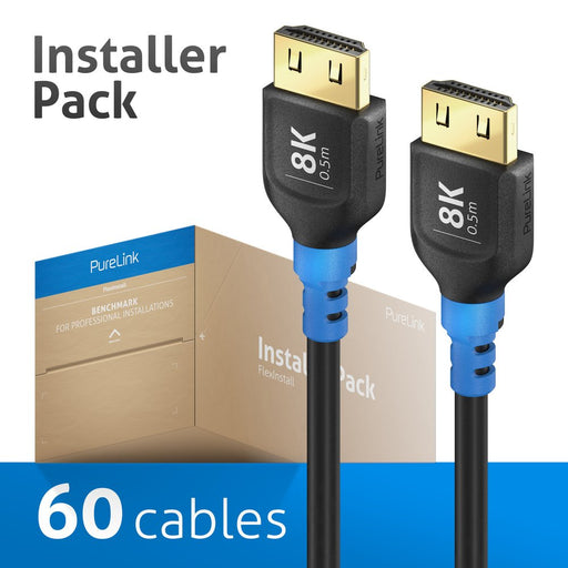 PureLink - Konfektioniertes A/V-Kabel HDMI Kabel 8K 0,5m FI-H100-005-PCK FlexInstall,VE 60Stk
