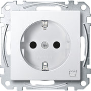 Merten - Steckdose SCHUKO-Steckdose pws MEG2352-0419 Kennz.Waschmaschine
