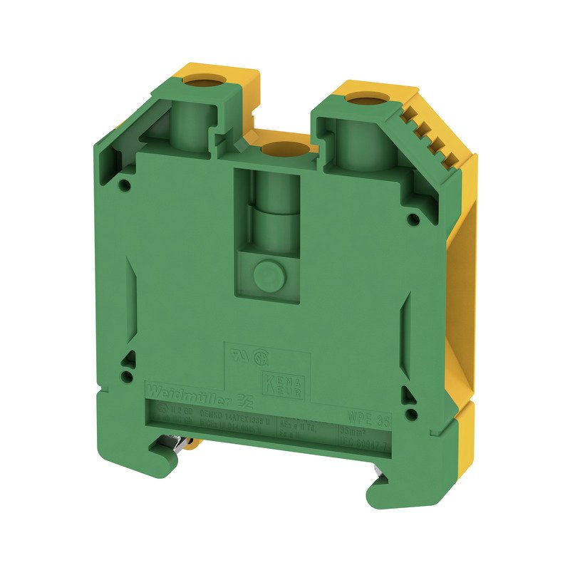 Weidmüller - Schutzleiter-Reihenklemme Schutzleiterklemme WPE 35 56x16x63mm