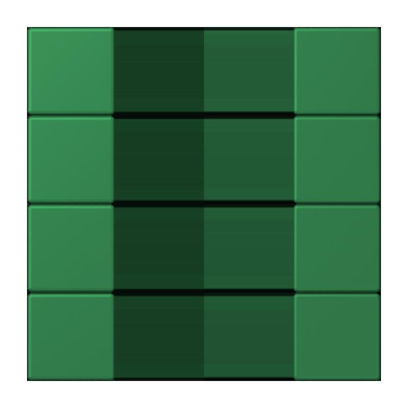 Jung - Abdeckung/Bedienelement für Installationsschalterprogramme Tastensatz 4fach LC 504 TSA 219 vert fonce
