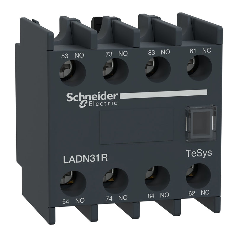 Schneider Electric - Hilfsschalterblock Hilfskontaktblock TeSys LADN31R Deca 3NO+1NC